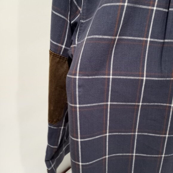 RIDGECUT TOUGHWEAR MEN'S LONG SLEEVE HEAVY FLANNEL SHIRT WITH ELBOW PATCH SIZE L - Picture 7 of 10